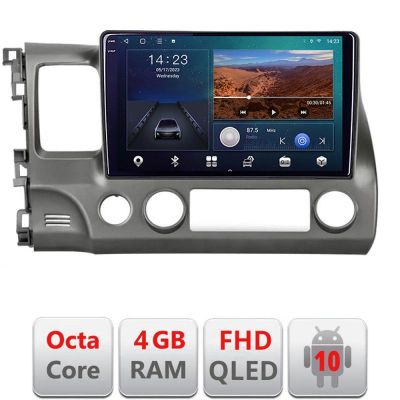 Navigatie Honda Civic Sedan B-044 Android Ecran QLED octa core 4+64 carplay android auto KIT-044+EDT-E310V3