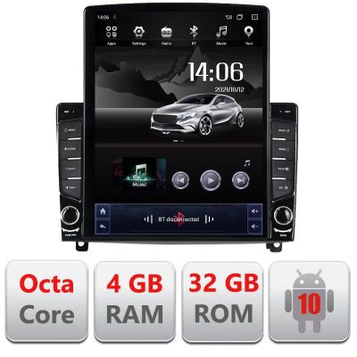 Navigatie Peugeot 407 2004-2011 Ecran TESLA 9.7" 4+32GB 8Core Android Radio Bluetooth GPS DSP Internet WIFI 4G KIT-40