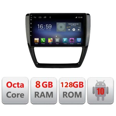 Navigatie VW Jetta 2011-2018 F-jetta-15 Octa Core cu Android Radio Bluetooth Internet GPS WIFI DSP 8+128GB 4G