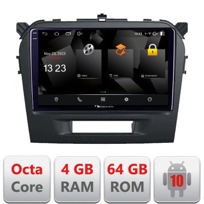 Navigatie Suzuki Grand Vitara 2016- 5510-2265 Android Octa Core 720p 4+64 DSP 360 camera carplay android auto