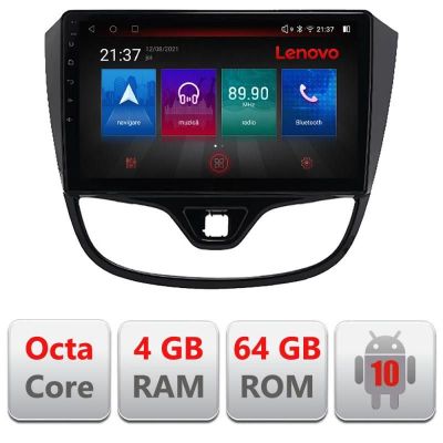 Navigatie Opel Karl 2017- E-karl Octa Core cu Android Radio Bluetooth Internet GPS WIFI DSP 4+64GB 4G