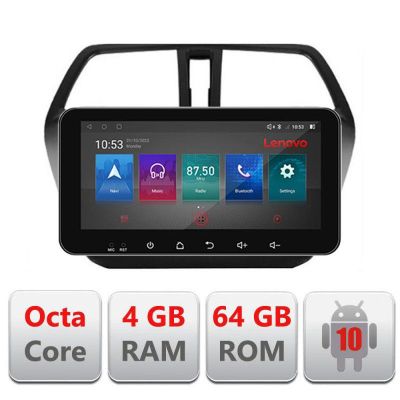 Navigatie Suzuki S-Cross Quad Core I-337 4+64 ecran 10.33" Android Waze USB Navigatie Internet Youtube Radio