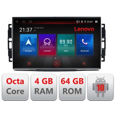 Navigatie Chrysler Jeep E-202 Octa Core cu Android Radio Bluetooth Internet GPS WIFI DSP 4+64GB 4G