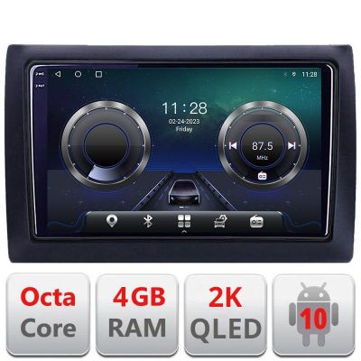 Navigatie Fiat Stilo C-STILO Android Octa Core Ecran 2K QLED GPS 4G 4+32GB 360 KIT-stilo+EDT-E409-2K