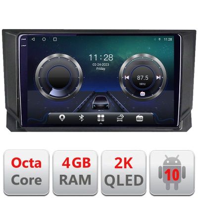 Navigatie Seat Arona Android Octa Core Ecran 2K QLED GPS 4G 4+32GB 360 kit-arona+EDT-E409-2K