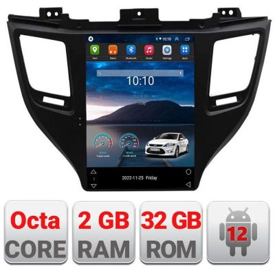 Navigatie tip Tesla Hyundai Tucson 2015-2020 radio gps internet 8Core 4G carplay android auto 2+32 kit-tesla-546+EDT-E