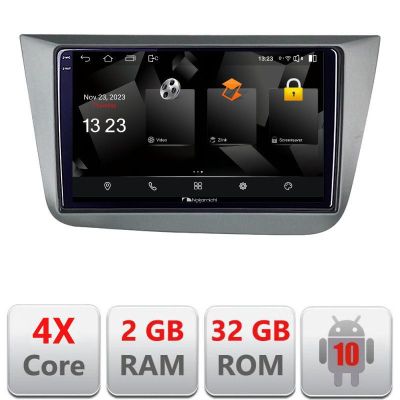 Navigatie Seat Leon 2005-2012 5230-leon05 Android Ecran 720P Quad Core 2+32 carplay android auto