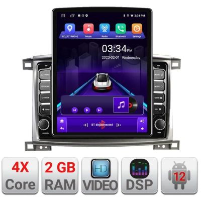 Navigatie Toyota Land Cruiser L100 2002-2008 K-l100 ecran tip TESLA 9.7" cu Android Radio Bluetooth Internet GPS WIFI v1