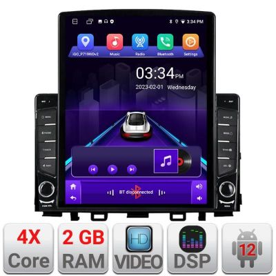 Navigatie Kia Stonic 2016-2020 Android radio gps internet quad core 2+32 ecran vertical 9.7" Kit-Stonic+EDT-E708