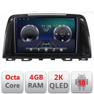 Navigatie Mazda 6 2013-2017 C-223 Android Octa Core Ecran 2K QLED GPS 4G 4+32GB 360 KIT-223+EDT-E409-2K