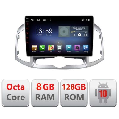 Navigatie Chevrolet Captiva 2012-2018 Manual F-109 Octa Core cu Android Radio Bluetooth Internet GPS WIFI DSP 8+128GB