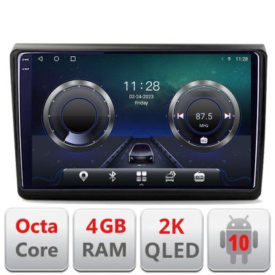 Navigatie Fiat BRAVO 2007-2014 C-BRAVO Android Octa Core Ecran 2K QLED GPS 4G 4+32GB 360 KIT-BRAVO+EDT-E409-2K