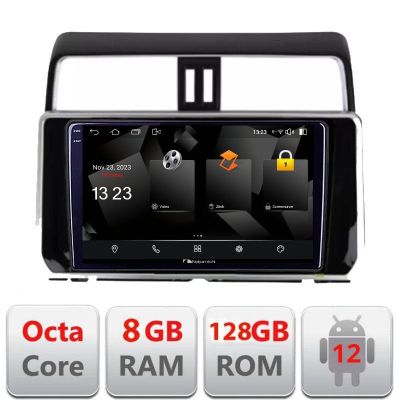 Navigatie Toyota Prado J150 2018- 5960Pro-1065 Android Octa Core Qualcomm 2K Qled 8+128 DTS DSP 360 4G Optical