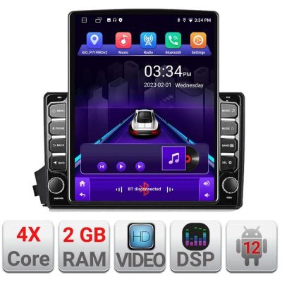 Navigatie Ssangyong Kyron Actyon K-158 ecran tip TESLA 9.7" cu Android Radio Bluetooth Internet GPS WIFI 2+32 DSP Quad