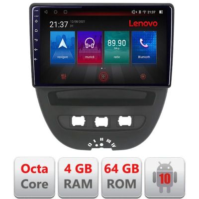 Navigatie Citroen C1 Peugeot 107 Toyota Aygo 2005-2014 Android radio gps internet Octa Core 4+64 LTE KIT-C1+EDT-E510-PRO