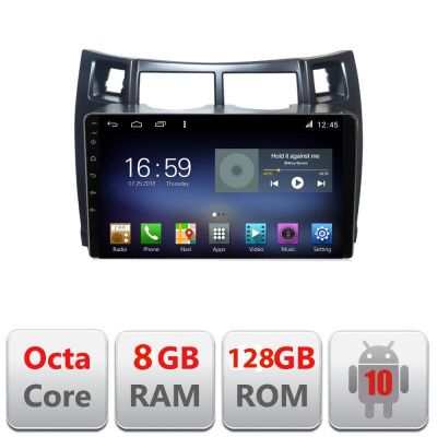 Navigatie Toyota Yaris 2008-2011 F-yaris08 Octa Core cu Android Radio Bluetooth Internet GPS WIFI DSP 8+128GB 4G