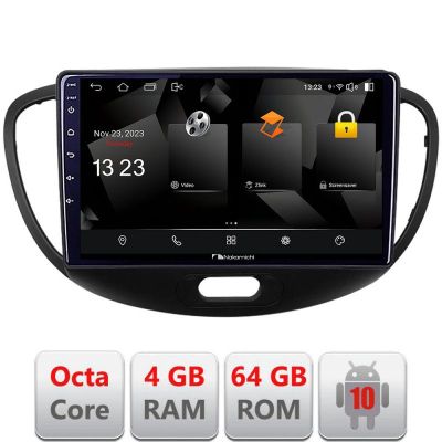 Navigatie HHyundai I10 2007-2013 Android Octa Core 720p 4+64 DSP 360 camera carplay android auto