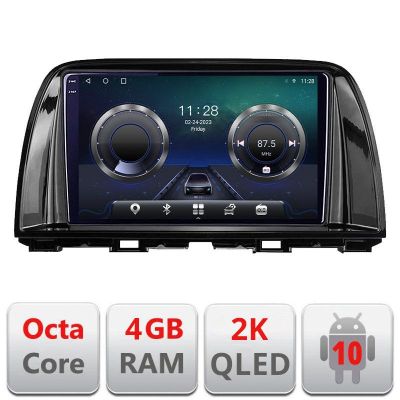 Navigatie Mazda CX5 2015-2017 Android Octa Core Ecran 2K QLED GPS 4G 4+32GB 360 kit-cx5-16+EDT-E409-2K