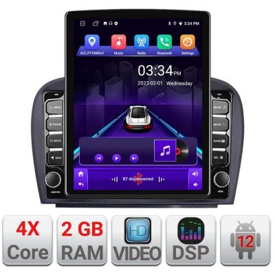 Navigatie Mercedes SL W230 2004-2011 K-W230 ecran tip TESLA 9.7" cu Android Radio Bluetooth Internet GPS WIFI 2+32 DSP