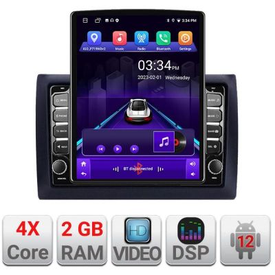 Navigatie Fiat Stilo K-STILO ecran tip TESLA 9.7" cu Android Radio Bluetooth Internet GPS WIFI 2+32 DSP Quad Core