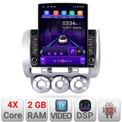 Navigatie Honda Fit Jazz 2004-2008 Android radio gps internet quad core 2+32 ecran vertical 9.7" Kit-jazz+EDT-E708