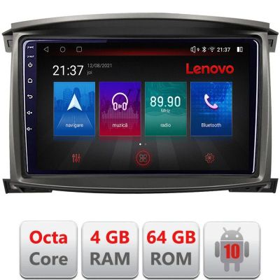 Navigatie Toyota Land Cruiser L100 2002-2006 Android radio gps internet Octa Core 4+64 LTE KIT-L105-automatic+EDT-E510-PRO