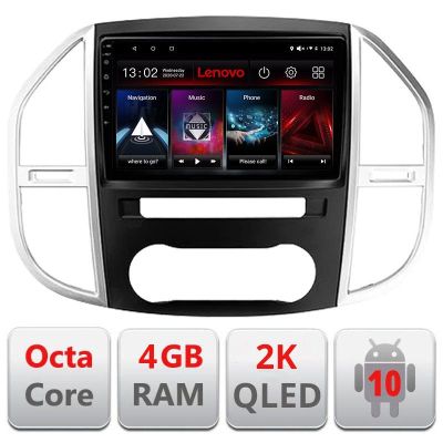 Navigatie Mercedes Vito w447 2016-, Octacore, 4Gb RAM, 64Gb Hdd, 4G, QLED 2K, DSP, Carplay, Bluetooth