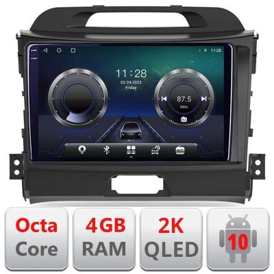 Navigatie Kia Sportage 2010- C-325 Android Octa Core Ecran 2K QLED GPS 4G 4+32GB 360 KIT-325+EDT-E409-2K