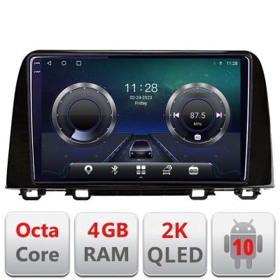 Navigatie Honda CRV 2016-2022 C-CRV19 Android Octa Core Ecran 2K QLED GPS 4G 4+32GB 360 KIT-crv19+EDT-E409-2K