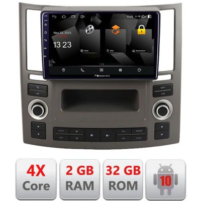 Navigatie Infiniti FX45 2007-2009 Android Ecran 720P Quad Core 2+32 carplay android auto