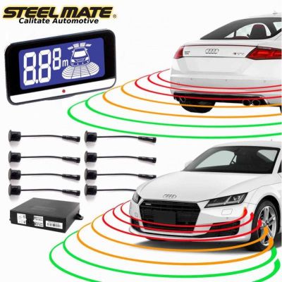 Senzori de parcare fata si spate STEELMATE PTS810EX cu display LCD V10