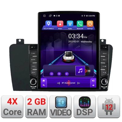 Navigatie dedicata Volvo S60 2002-2008  Android radio gps internet quad core 2+32GB ecran vertical 9.7" Kit-s60-02+EDT-E708