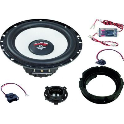 KIT Sistem component Dedicat  VW Golf 6 Polo Scirocco 3 Crossover plug'n'play m-fit 6.5" 90W pe 2 căi 165mm  Audio System Germa