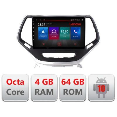 Navigatie Jeep Cherokee 2014-2019 E-248 Octa Core cu Android Radio Bluetooth Internet GPS WIFI DSP 4+64GB 4G