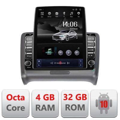 Navigatie Audi TT 2004-2011 G-078 ecran tip TESLA 9.7" cu Android Radio Bluetooth Internet GPS WIFI 4+32GB DSP 4G Octa