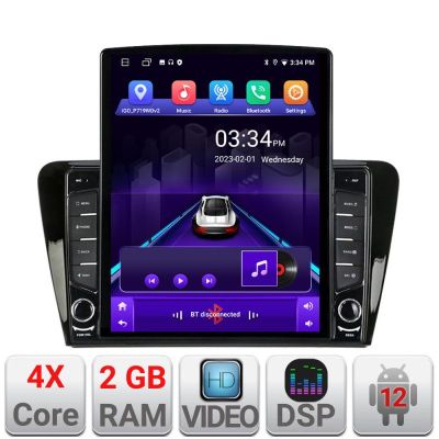 Navigatie Skoda Rapid Seat Toledo 2013+ Android radio gps internet quad core 2+32 ecran vertical 9.7" Kit-rapid+EDT-E708