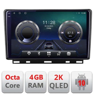 Navigatie Renault Clio 5 Android Octa Core Ecran 2K QLED GPS 4G 4+32GB 360 KIT-clio5+EDT-E409-2K