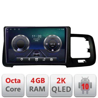 Navigatie Volvo S60 2008-2014 C-s60-08 Android Octa Core Ecran 2K QLED GPS 4G 4+32GB 360 kit-s60-08+EDT-E409-2K