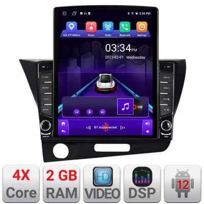 Navigatie Honda CR-Z 2006-2013 Android radio gps internet quad core 2+32 ecran vertical 9.7" Kit-crz+EDT-E708