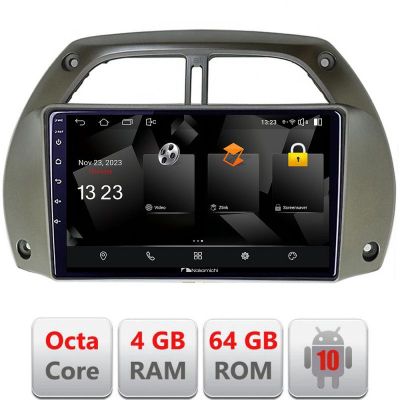 Navigatie Toyota Rav 4 2000-2004 Android Octa Core 720p 4+64 DSP 360 camera carplay android auto