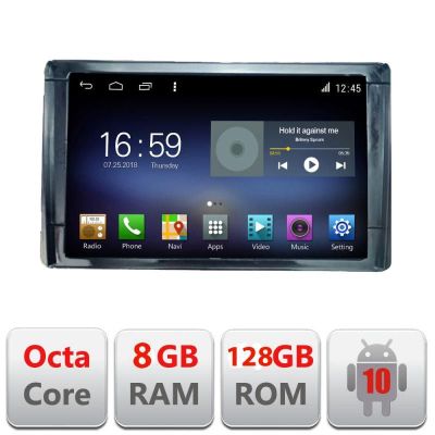 Navigatie Toyota 2din F-TY2DIN Octa Core cu Android Radio Bluetooth Internet GPS WIFI DSP 8+128GB 4G