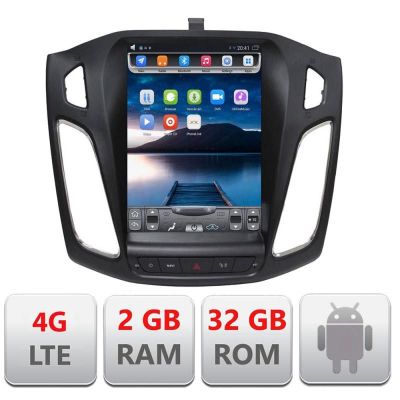 Navigatie Ford Focus 2011- EDT-T150 cu Android GPS Bluetooth Radio Internet si ecran tip Tesla