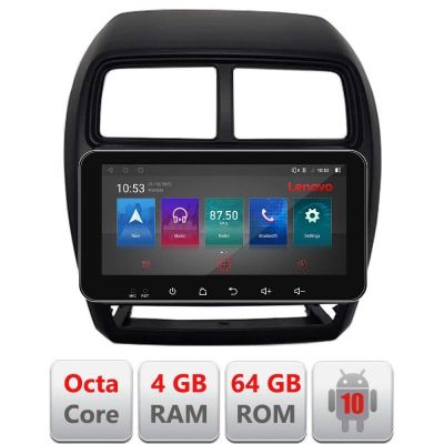 Navigatie Mitsubishi ASX 2017-2021 model facelift Android radio gps internet Octa Core 4+64 LTE ecran de 10.33' wide Kit-026-facelift+EDT-E511-pro v1