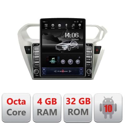 Navigatie Peugeot 301 Citroen G-Elisee G-301 ecran tip TESLA 9.7" cu Android Radio Bluetooth Internet GPS WIFI 4+32GB v1