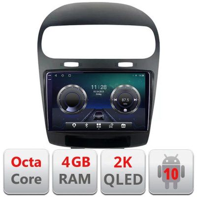 Navigatie Fiat Freemont Dodge Journey 2012-2019 Android Octa Core Ecran 2K QLED GPS 4G 4+32GB 360 KIT-freemont+EDT-E409-2K v1