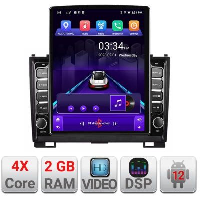 Navigatie Hummer H2 2008-2009 ecran tip TESLA 9.7" cu Android Radio Bluetooth Internet GPS WIFI 2+32 DSP Quad Core v2