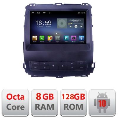 Navigatie Toyota Prado J120 2002-2009 F- j120 Octa Core cu Android Radio Bluetooth Internet GPS WIFI DSP 8+128GB 4G v1