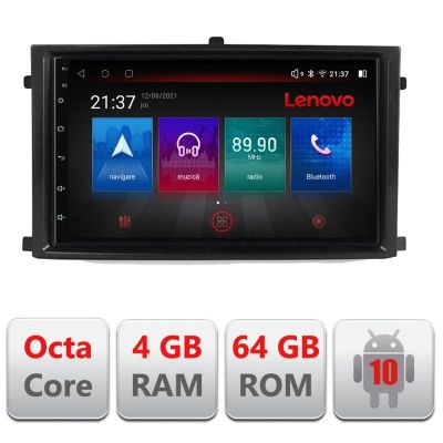 Navigatie Rexton 2019- E-REXTON Octa Core cu Android Radio Bluetooth Internet GPS WIFI DSP 4+64GB 4G