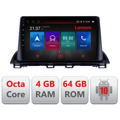 Navigatie Mazda 3 2014-2019 E-463 Octa Core cu Android Radio Bluetooth Internet GPS WIFI DSP 4+64GB 4G