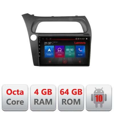 Navigatie Honda Civic Hatchback 2006-2012 E-hatchback Octa Core cu Android Radio Bluetooth Internet GPS WIFI DSP 4+64G